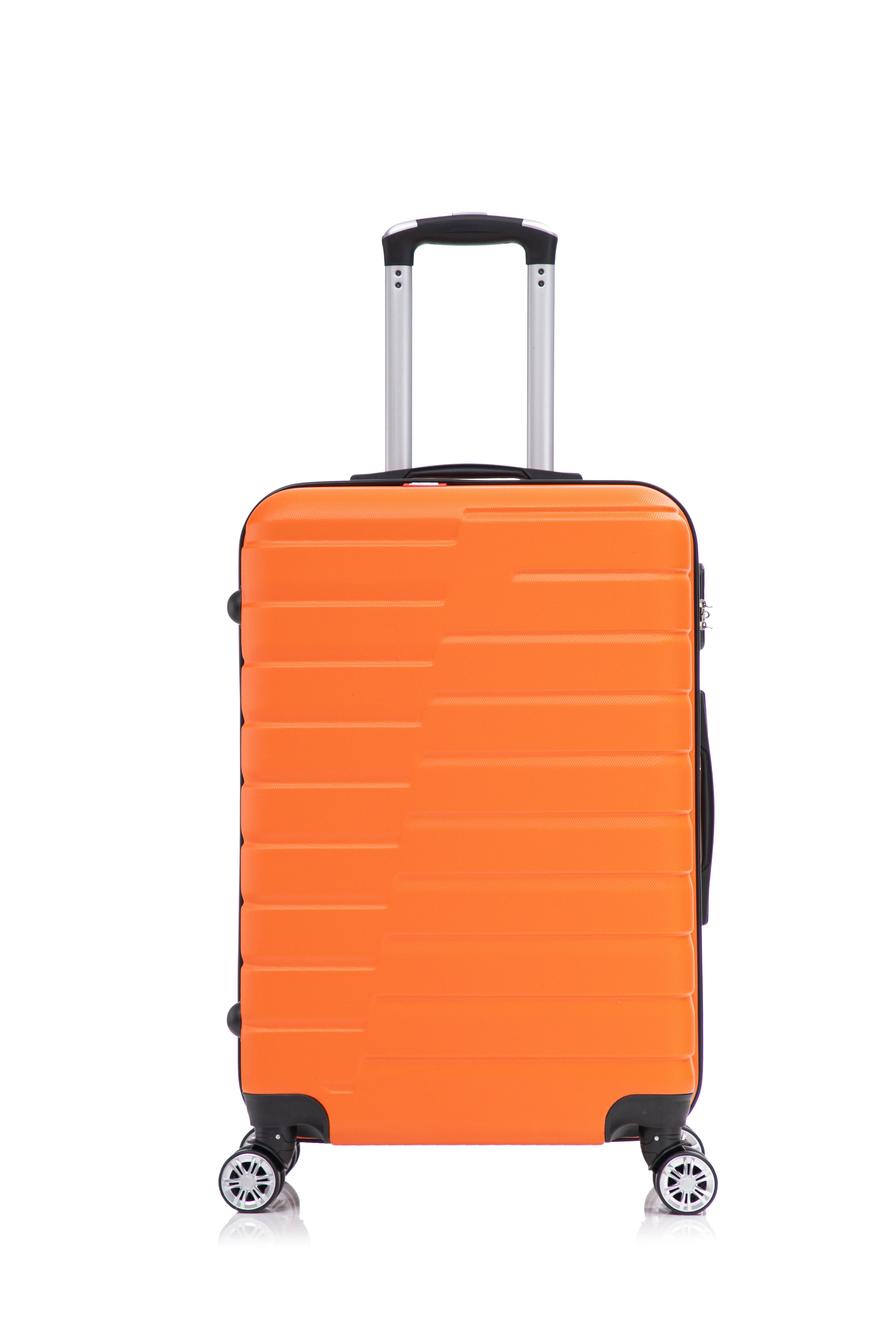 Modern Swiss Traveller ROXEN 3PC Hardside Luggage Set 20 24 28 - Burnt Orange Optimized