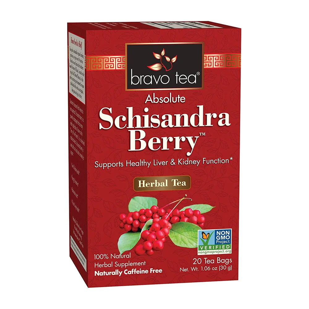 Solid Bravo Tea Absolute Schisandra Berry Herbal Tea Caffeine 20 Ea Functional