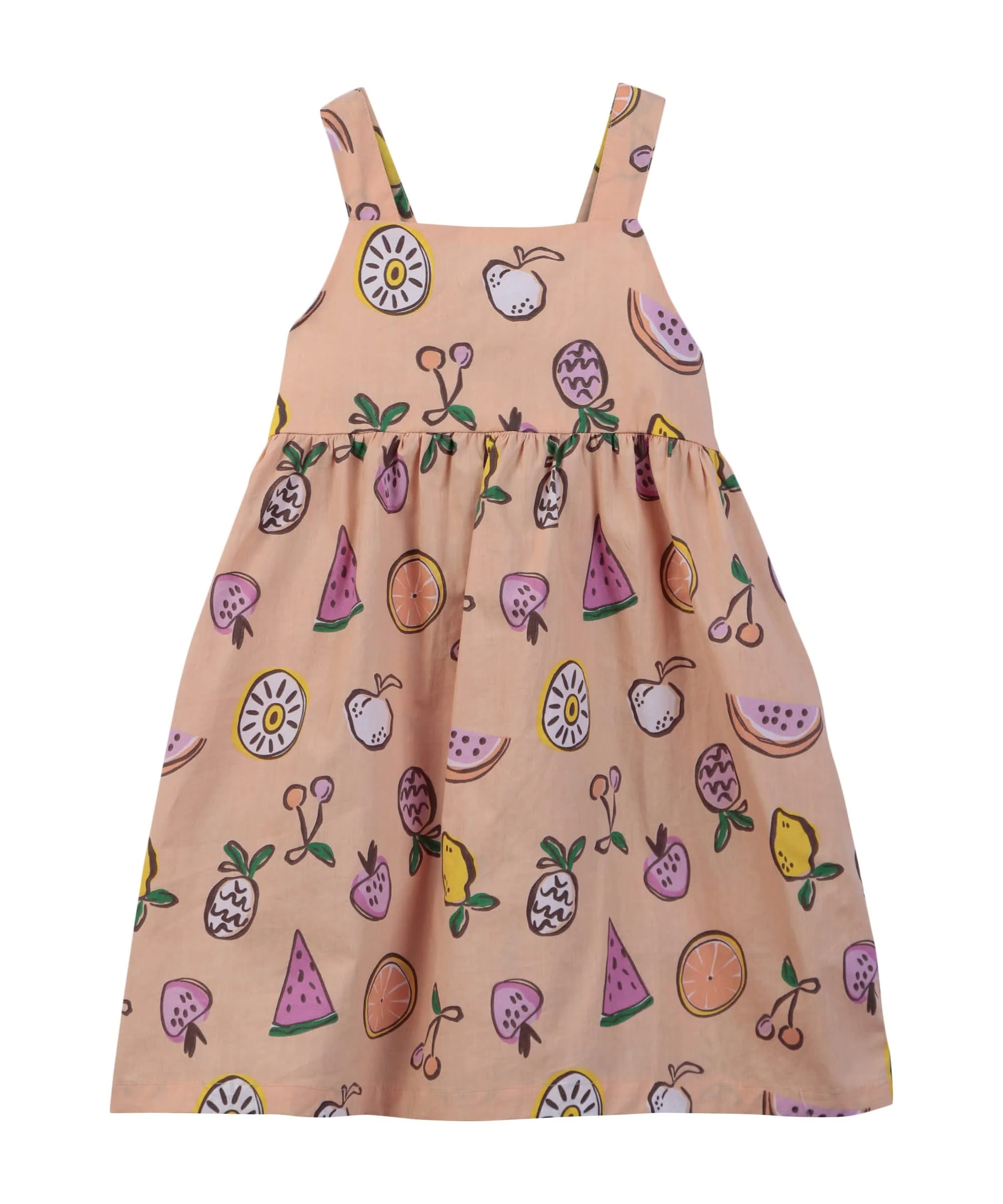Green Beebay Fruit Print Tie-knot A-Line dress Stylish