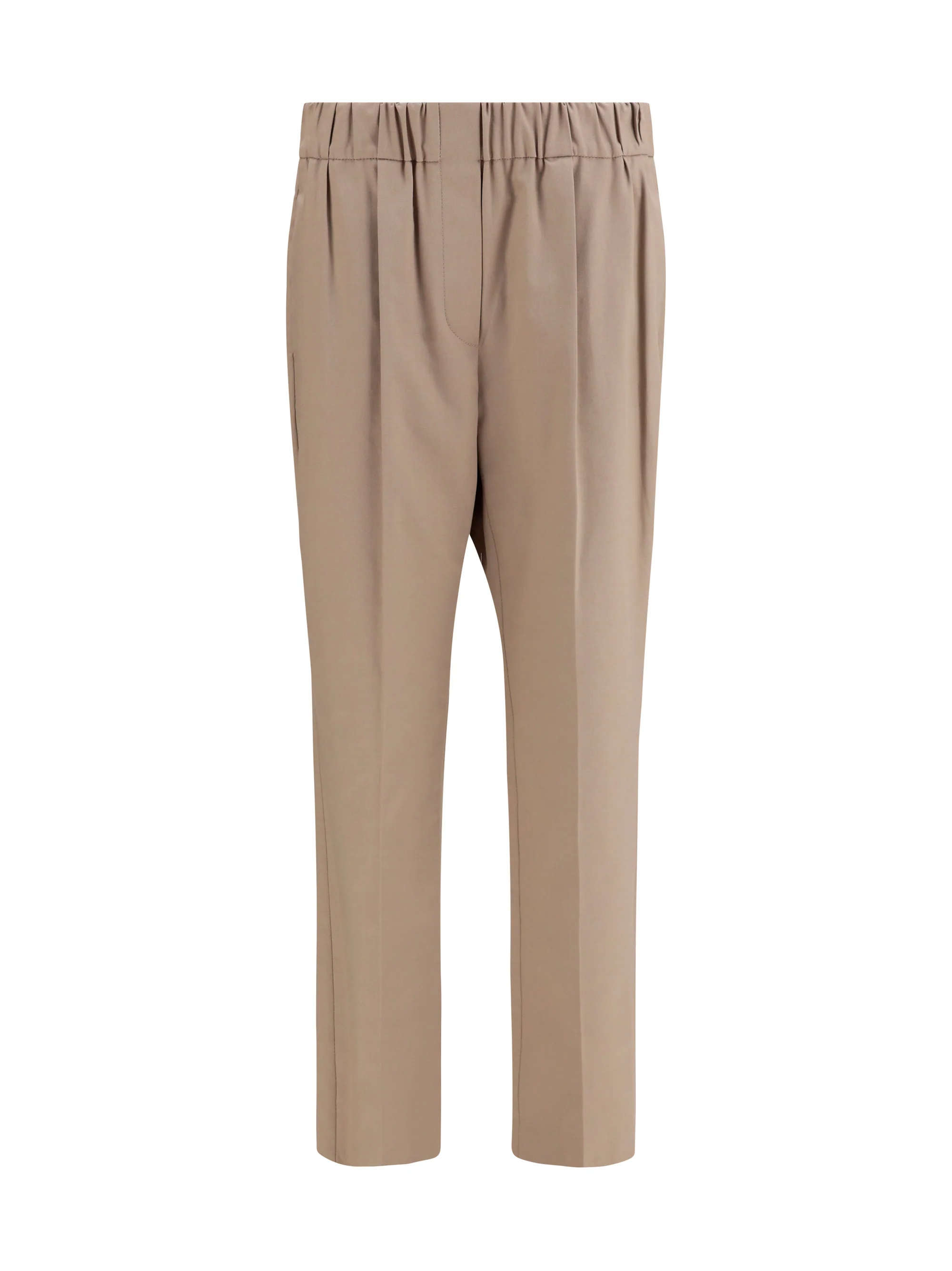 Contemporary Cotton Trousers Bleeker Beige Genuine