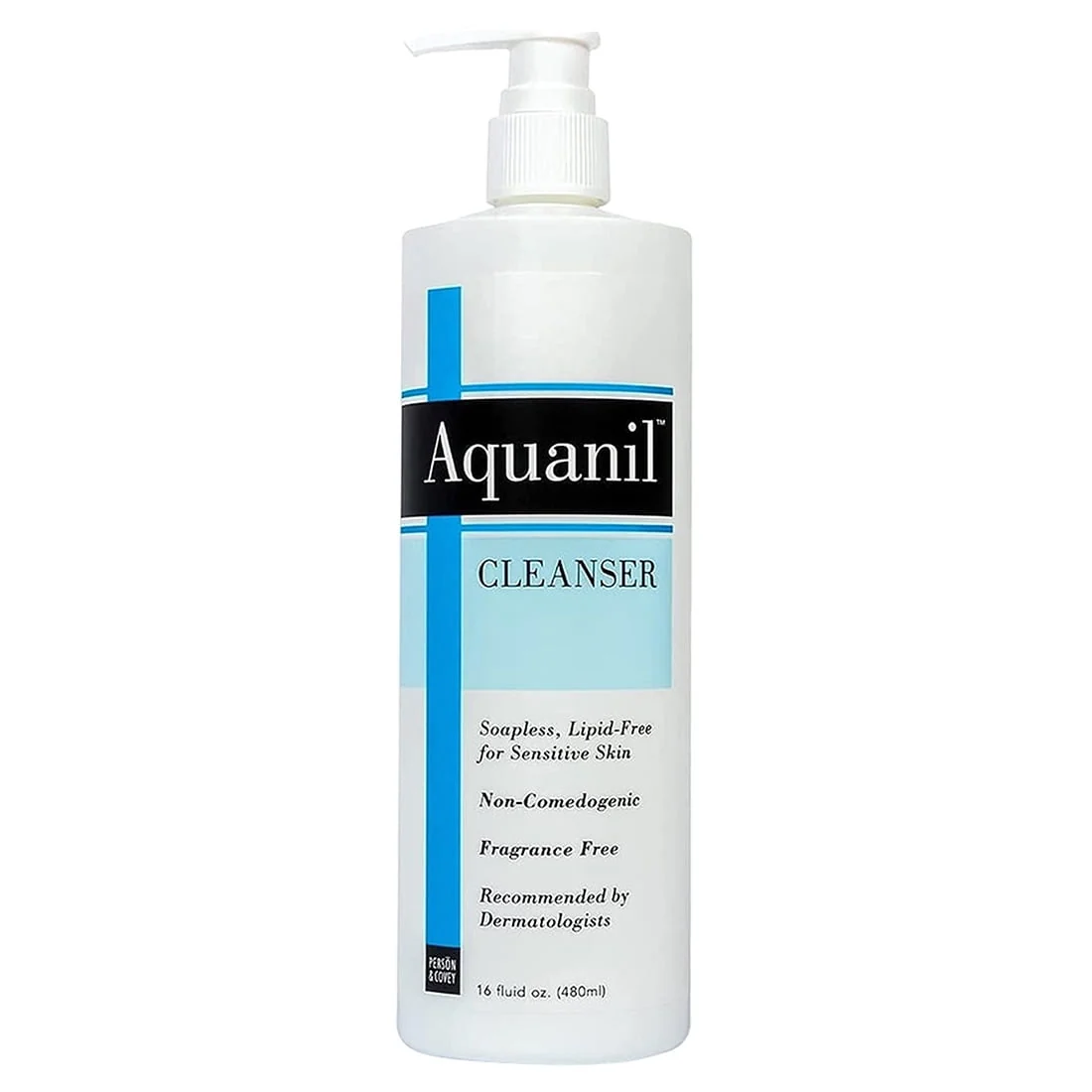 Lightweight Aquanil Cleanser Lotion A Gentle Soapless Lipid Cleanser - 16 Oz Green
