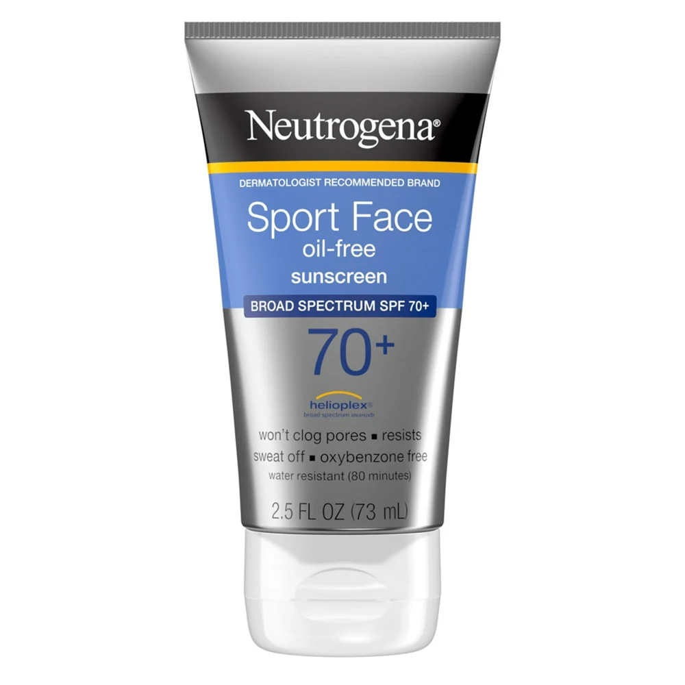 Elite Neutrogena Sport Face Sunscreen Oil- Lotion SPF 70 2.5 Oz Minimalist