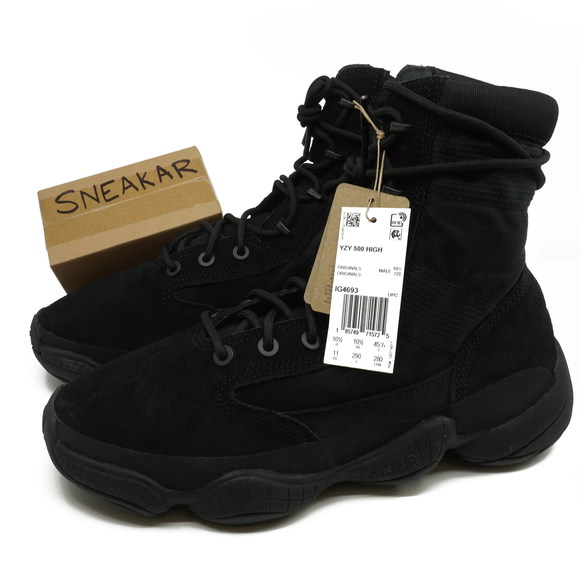 Practical adidas Men's Yeezy 500 High Sneakers Optimized