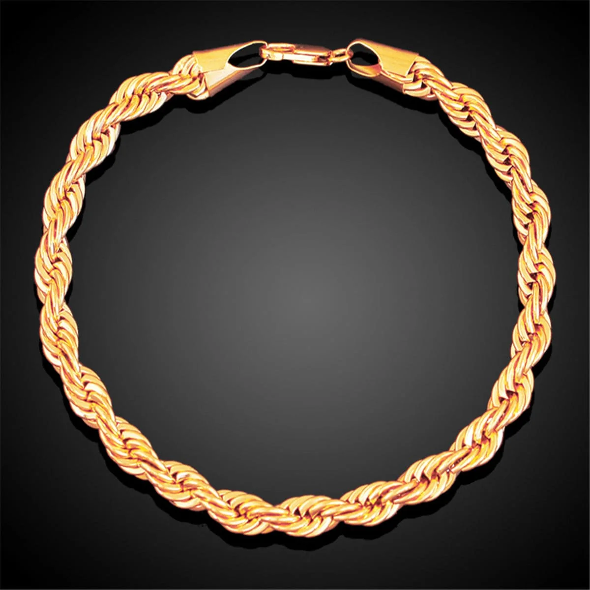 Advanced Goldtone Twine Bracelet Secure