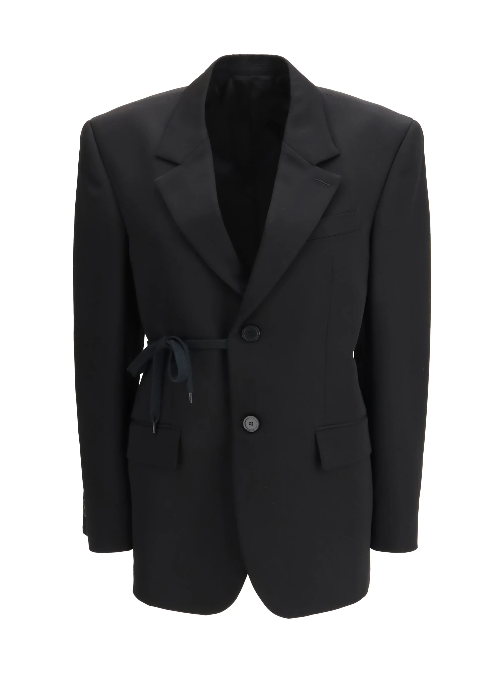 Superior Tailored Jacket Barathea Wool Black Advanced
