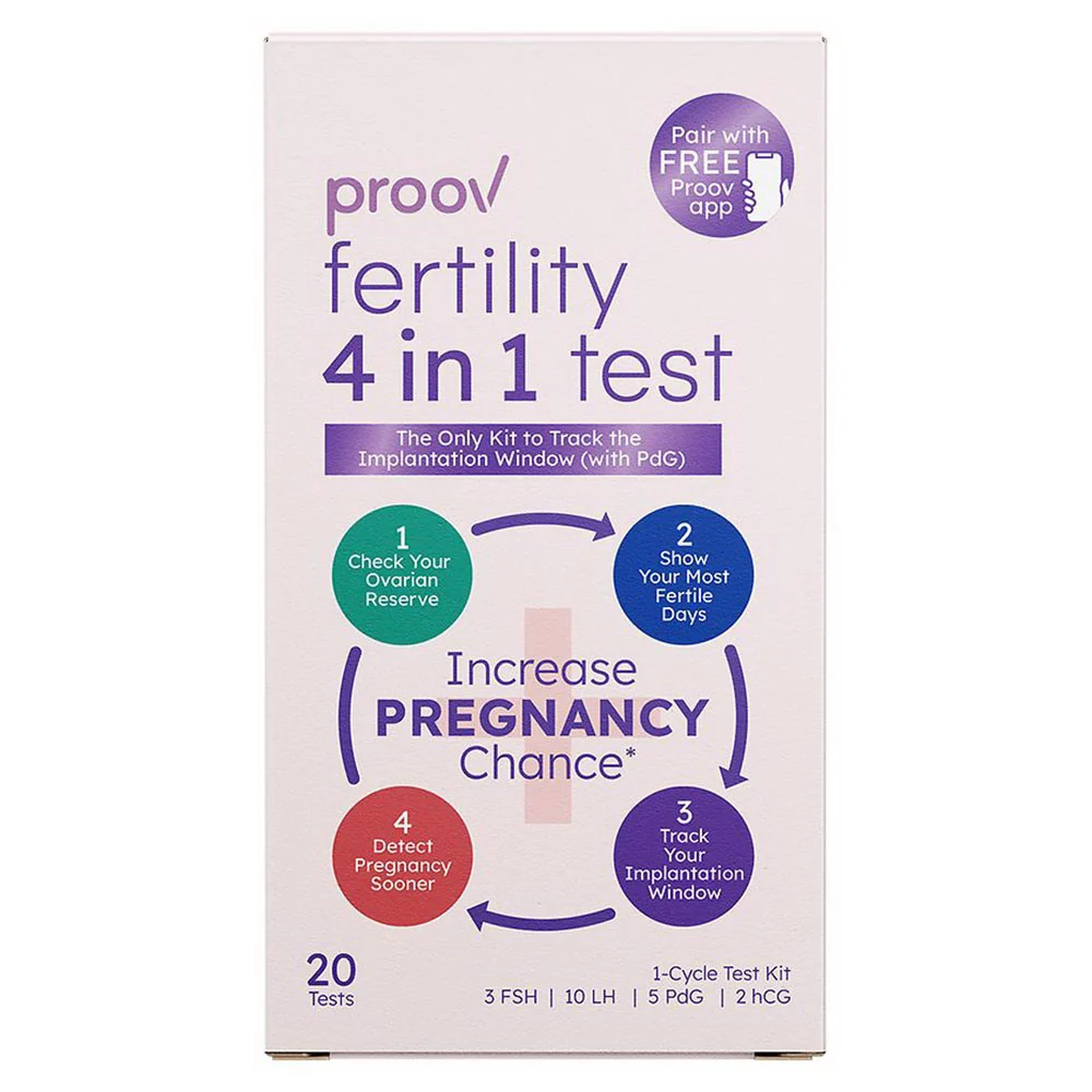 Natural Proov 4 in 1 Fertility Home Test Pregnancy Kit 1 Ea Innovative