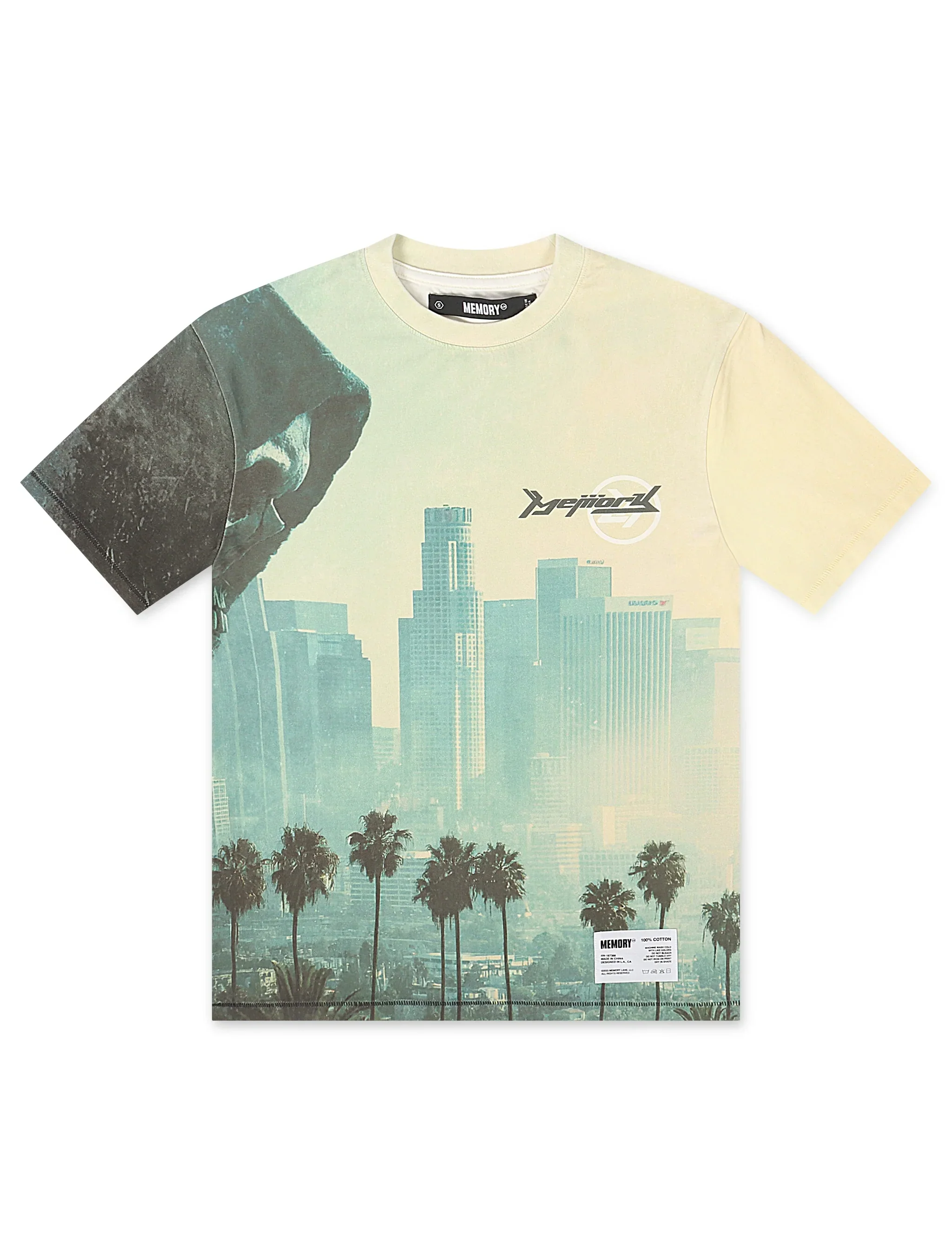 Eco-Friendly Memory Lane Reaper City Tee - Sage Effective