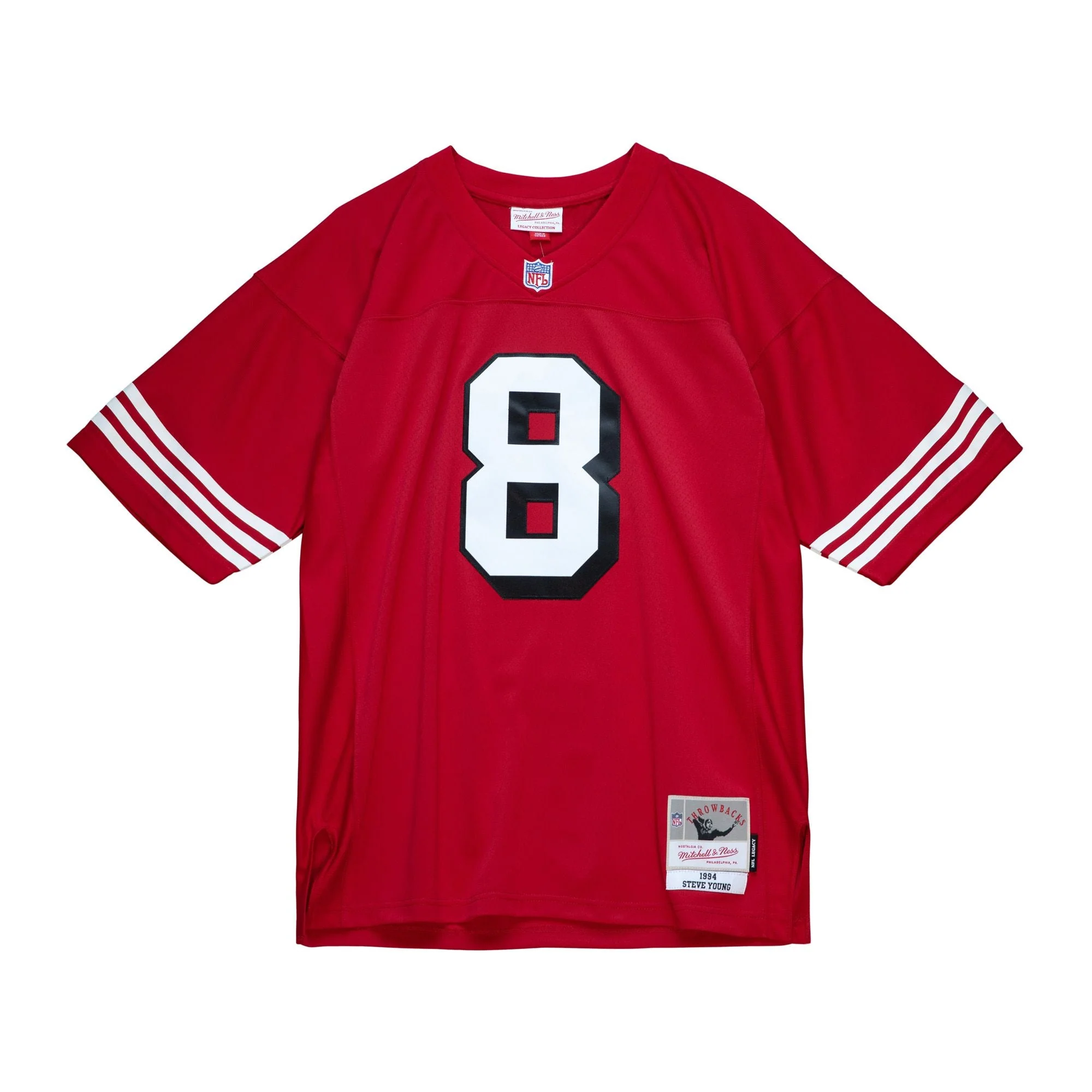Smart Mitchell Ness Men's NFL Legacy Jersey 49Ers 1994 Steve Young Healthy