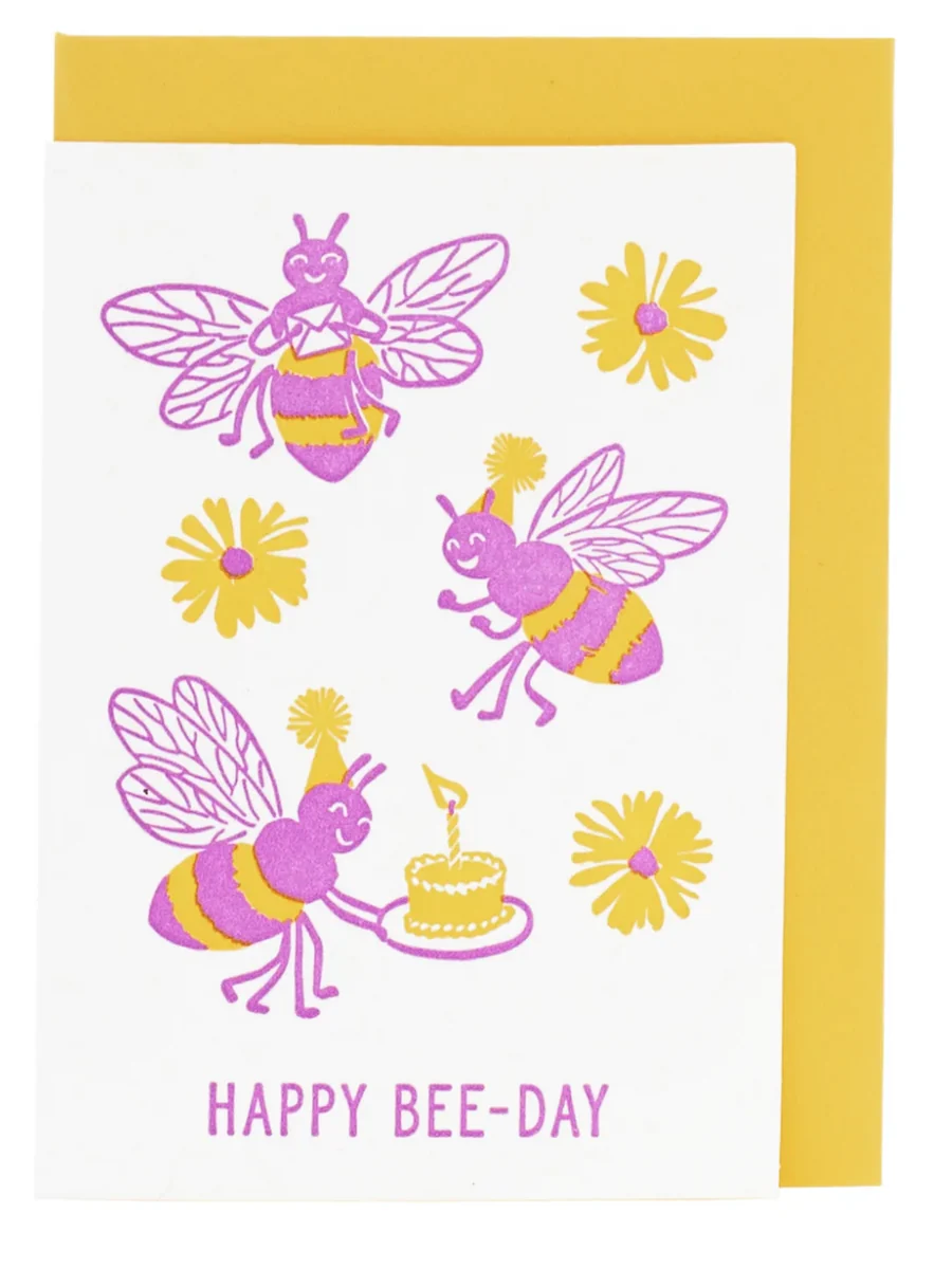 Certified Mini Enclosure Card Bee Party Outstanding