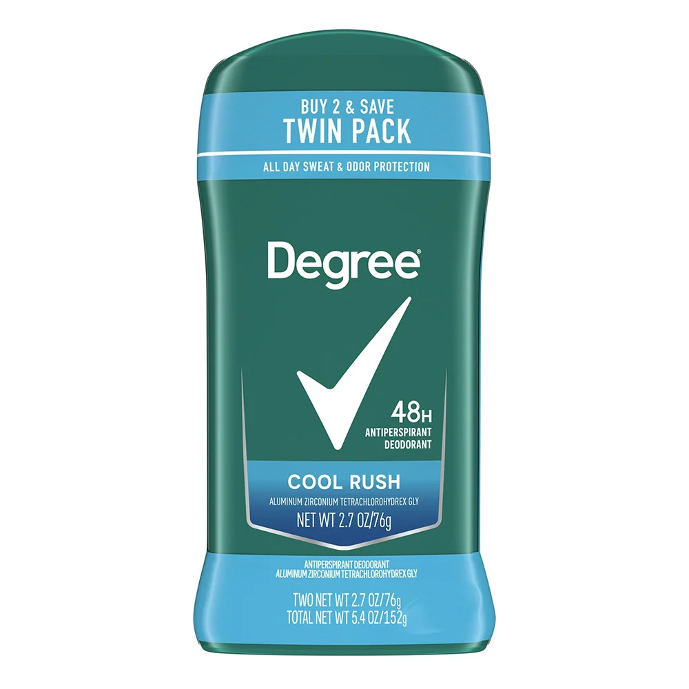 Certified Degree Men Antiperspirant Deodorant Stick Cool Rush 2.7 Oz 2 Ea Unique