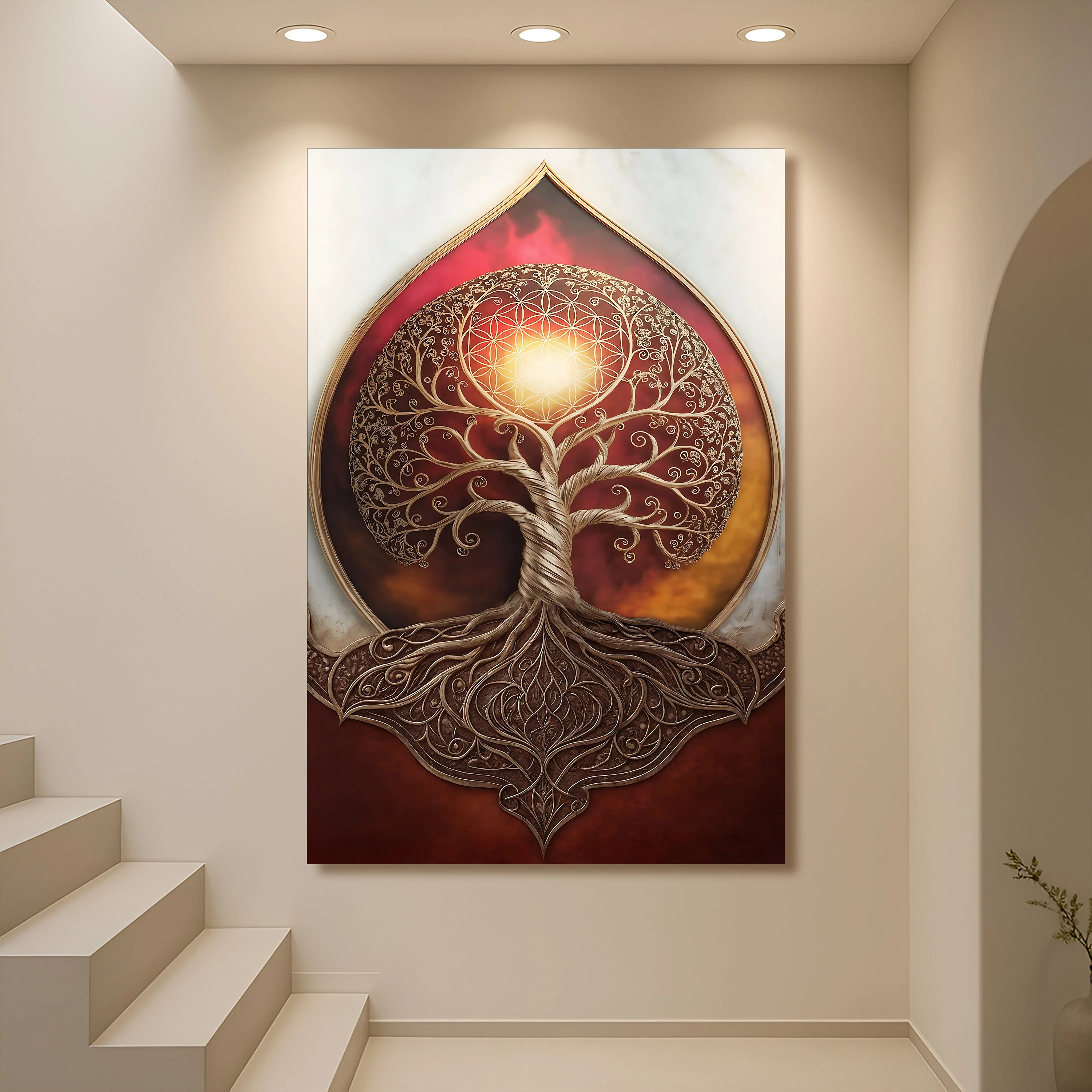 Versatile Tree of Life Sacred Geometry Abstract Wall Art High-Grade