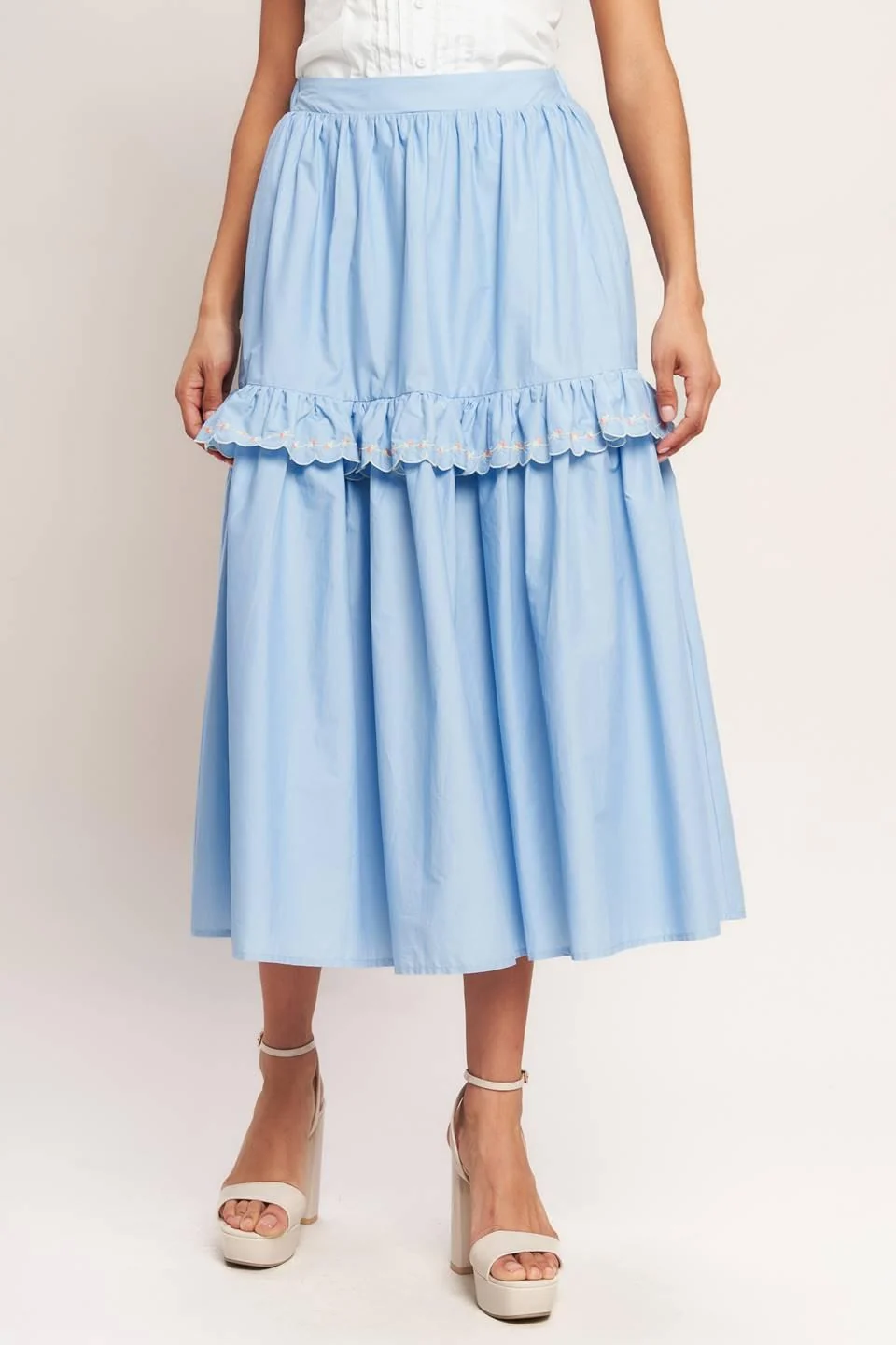 Relaxed You re Going to Love Woven Midi Skirt Fine