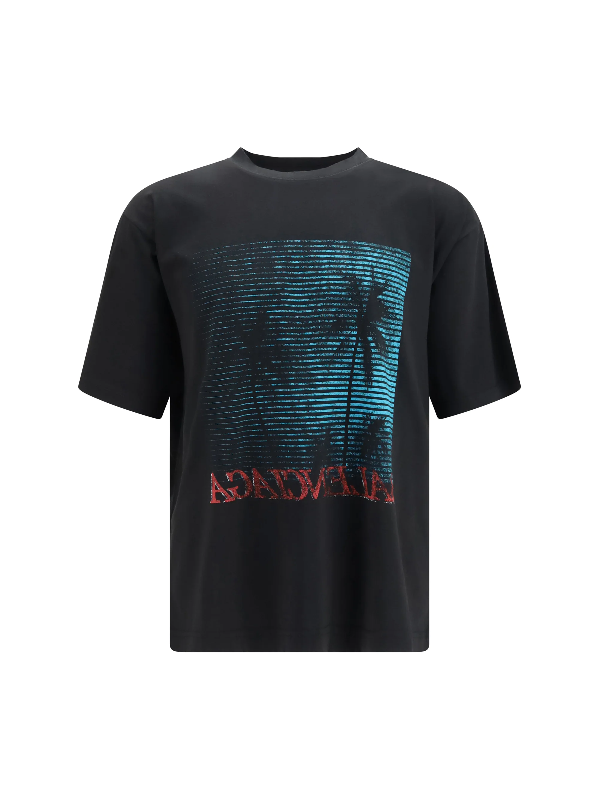 Contemporary T-Shirt Graphic Print Black Green