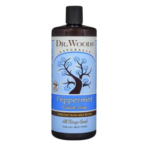 Environmentally Friendly Dr.Woods Shea Vision Pure Peppermint Castile Liquid Soap - 32 Oz Healthy