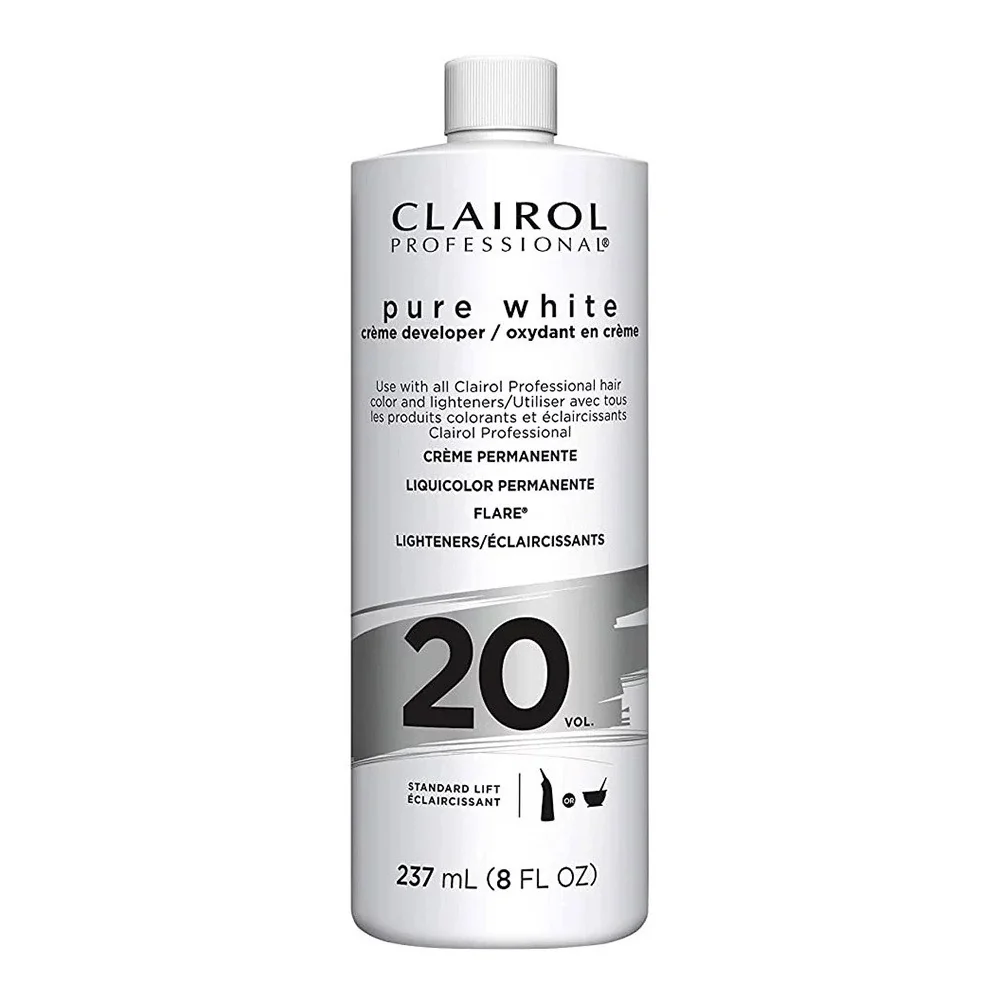 Smooth Clairol Professional Pure White 20 Volume Creme Developer Permanent Hair Color 8 Oz Stylish