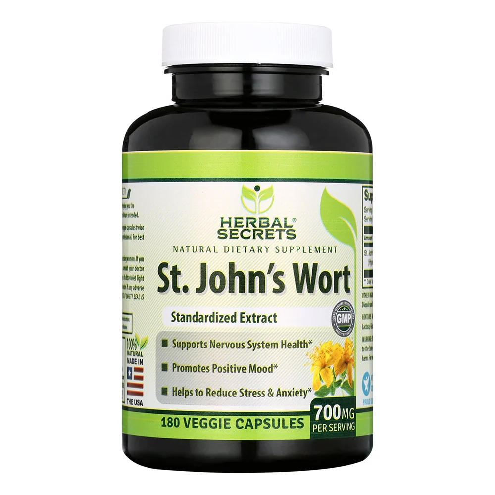 Traditional Nutrition Herbal Secrets St Johns Wort 700 Mg Capsules 180 Ea Innovative