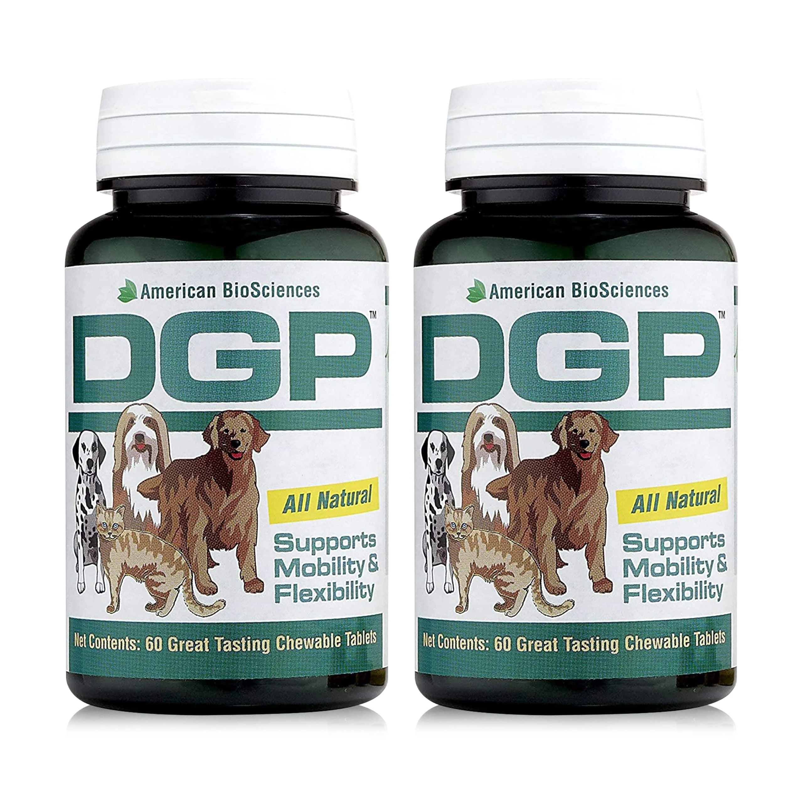 Sophisticated American BioSciences DGP – All-Natural Dog Joint Supplement with Turmeric Boswellia Pack of 2 240 Chewables Practical