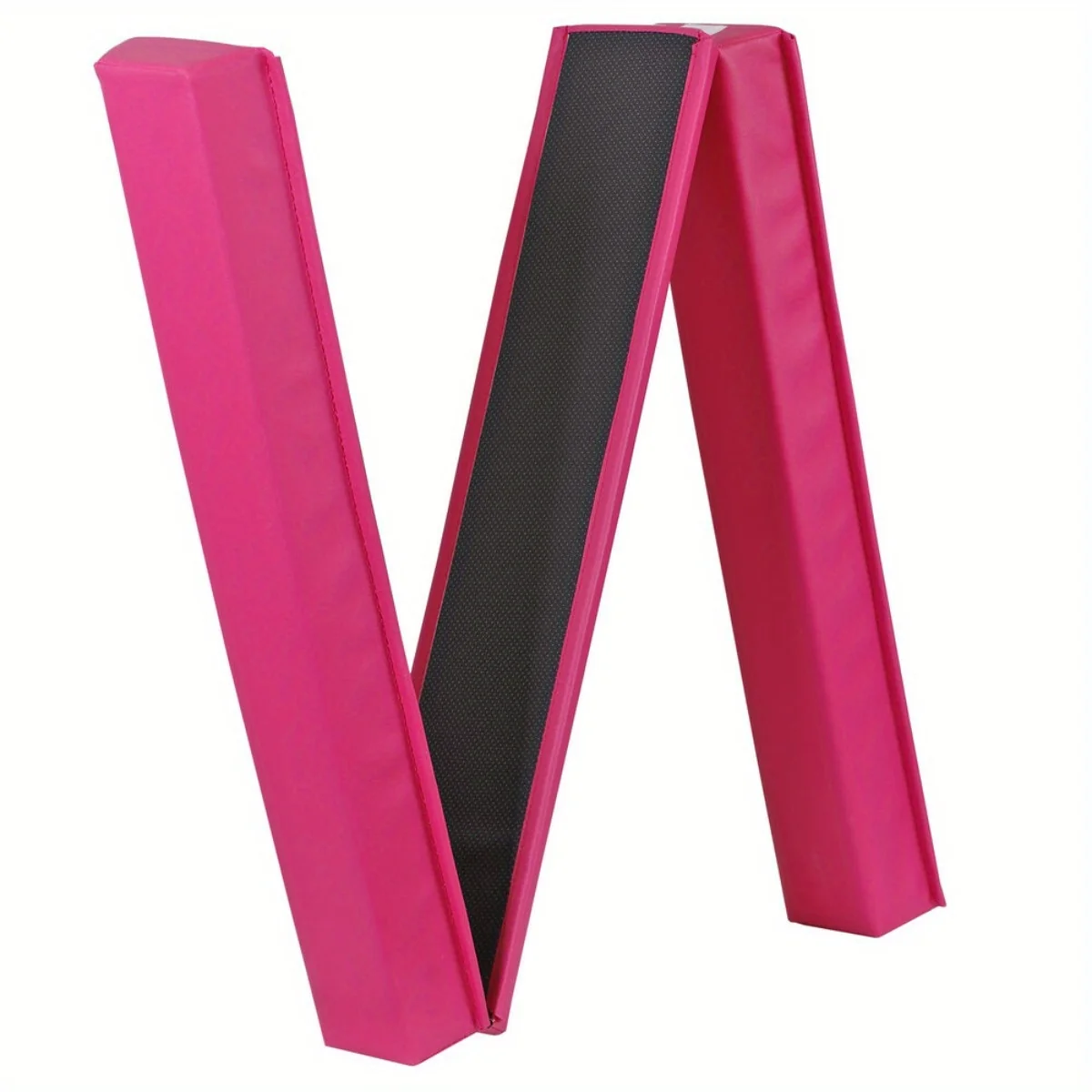 Practical Pink 9ft Foldable Balance Beam for Home Gymnastics 160lb Capacity Advanced