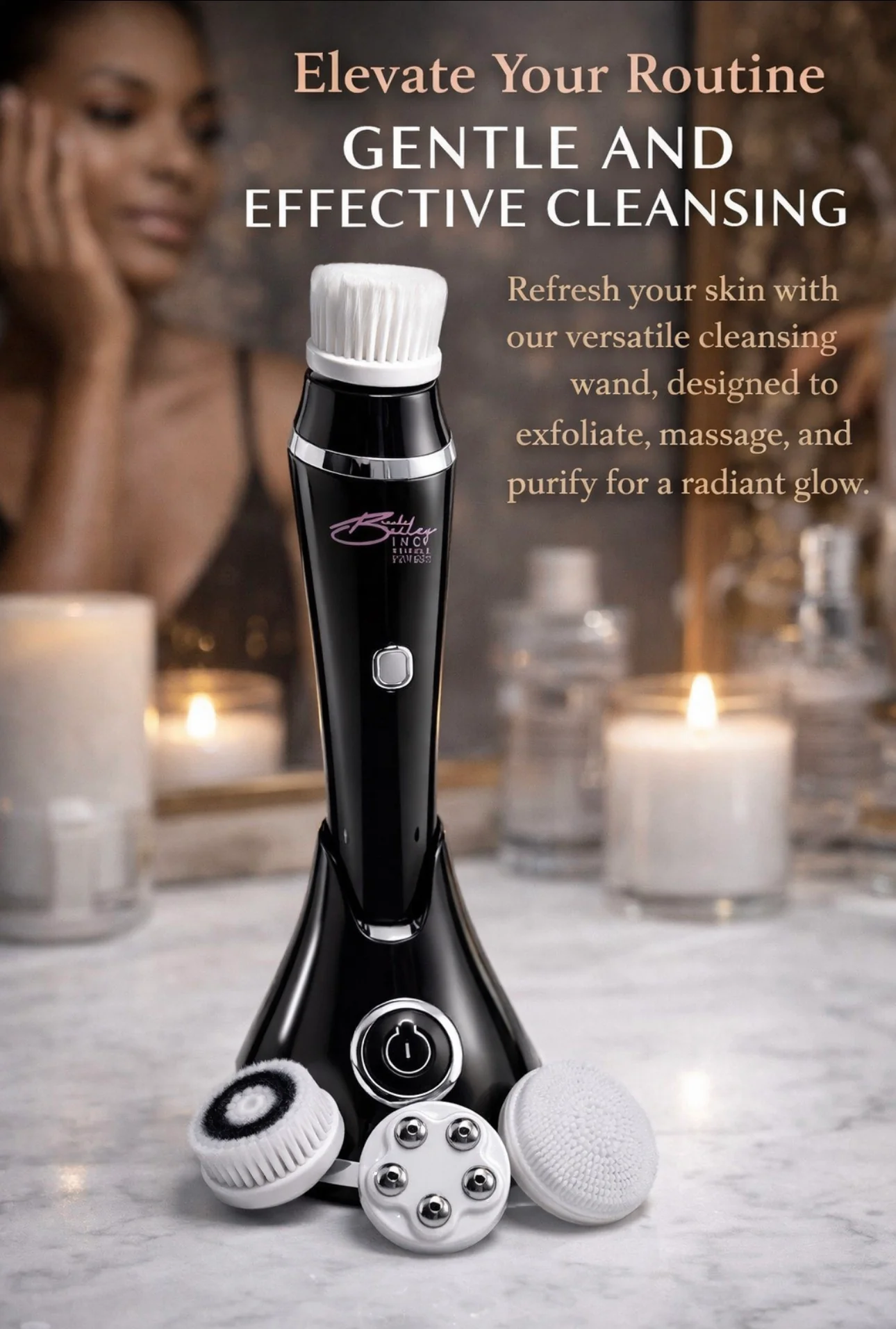 World-Class Facial Wand includes 4 attachments 💫 Premium