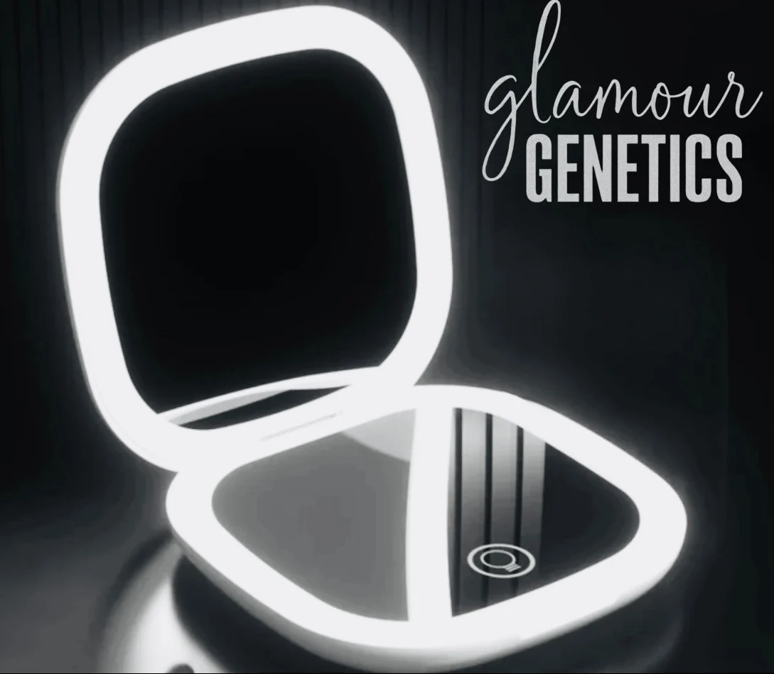 Classic Double-Sided Foldable LED Light Cosmetic Mirror Safe