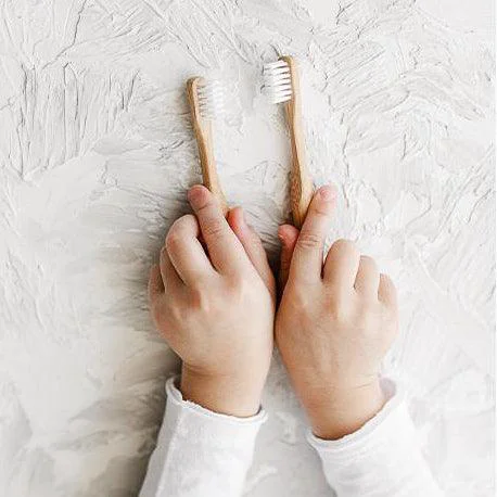 Traditional Kids Bamboo Toothbrush Original Design