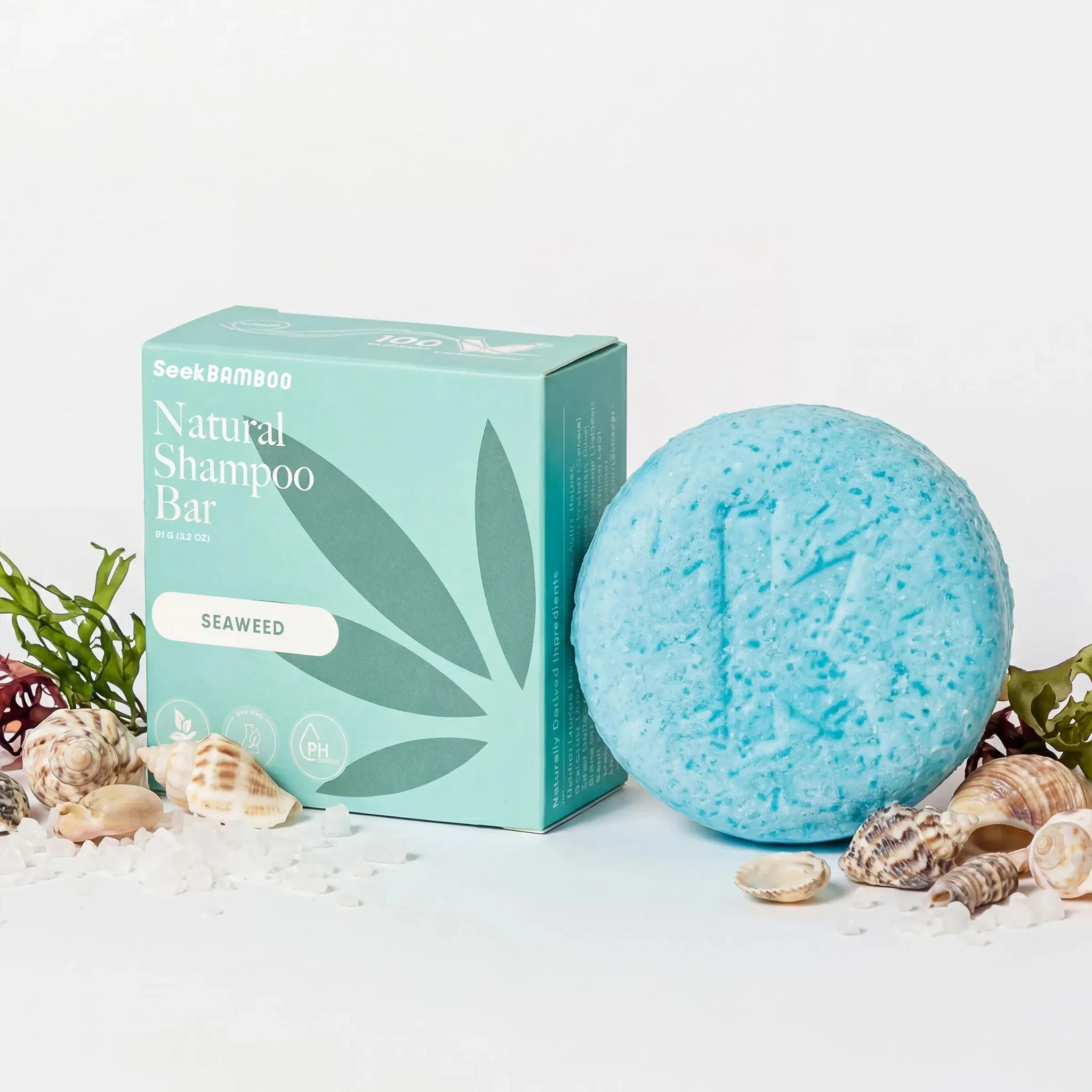 Eco-Friendly Seaweed Shampoo BarSeaweed Shower Bundle Practical