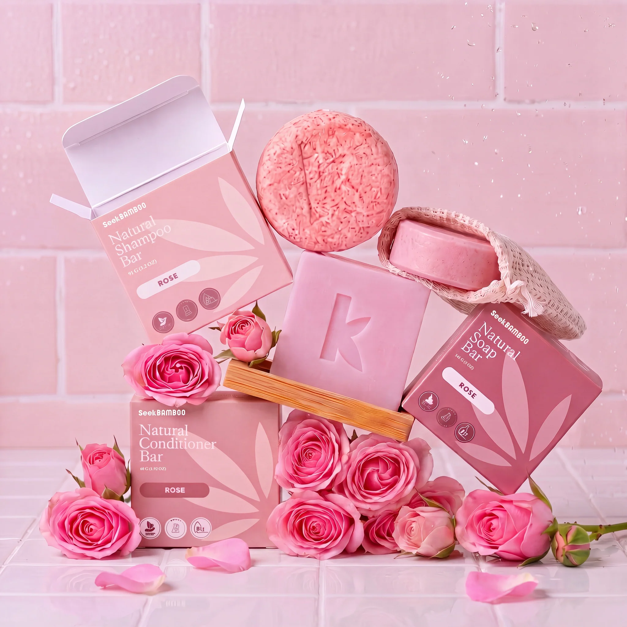 Fine Crafted Rose Shower Bundle Green