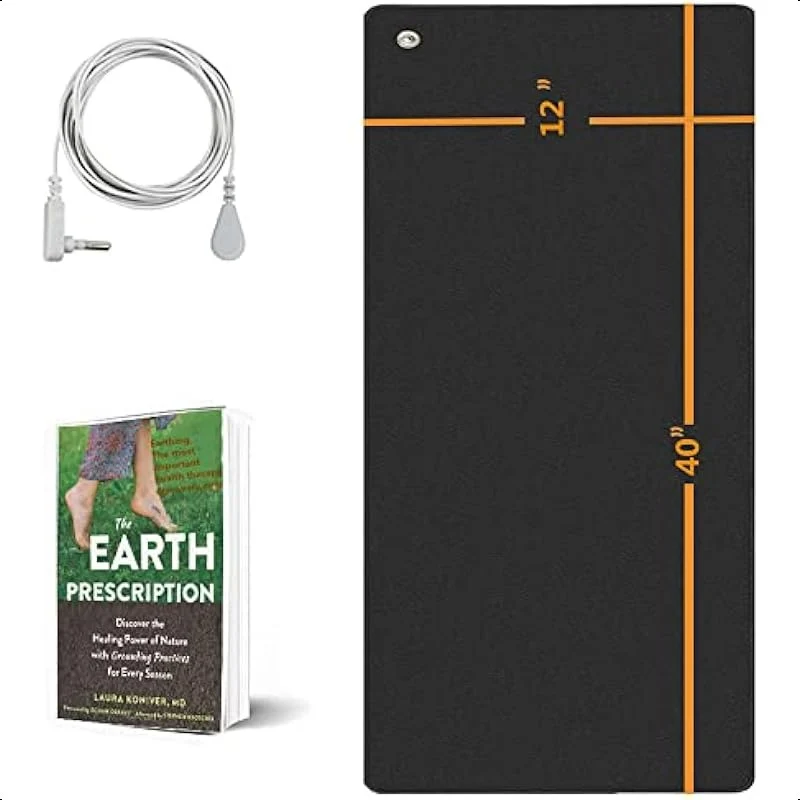 Trendy Grounding Pad for Sleep Pain Relief Stress - 40 x12 Black Green