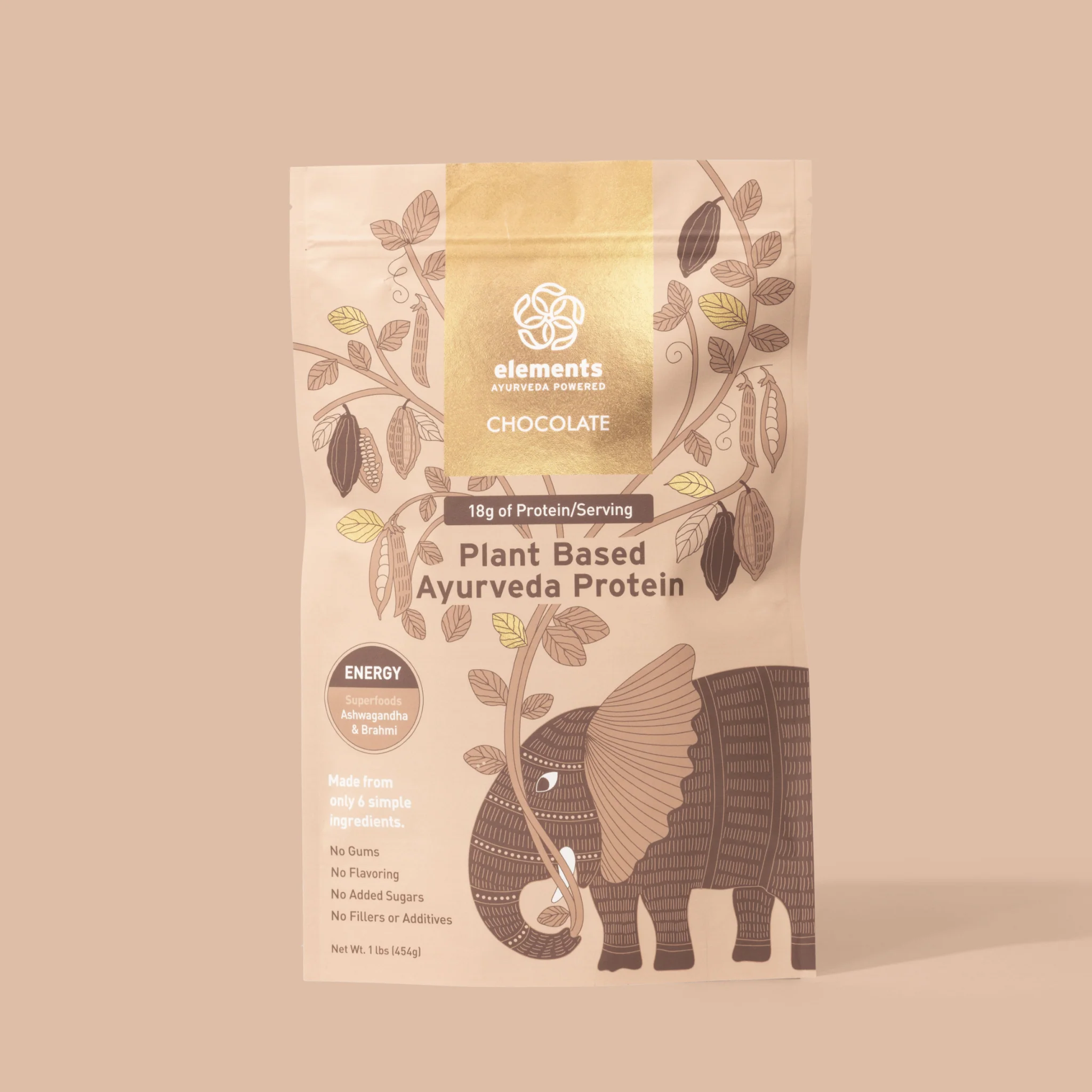 Selected Plant Based Protein Powder Chocolate 14 Servings Powerful