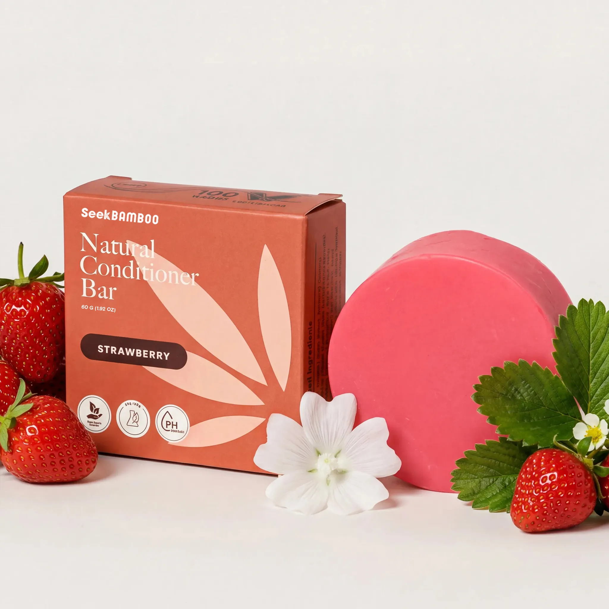 Refined Strawberry Conditioner BarStrawberry Shower Bundle Optimized