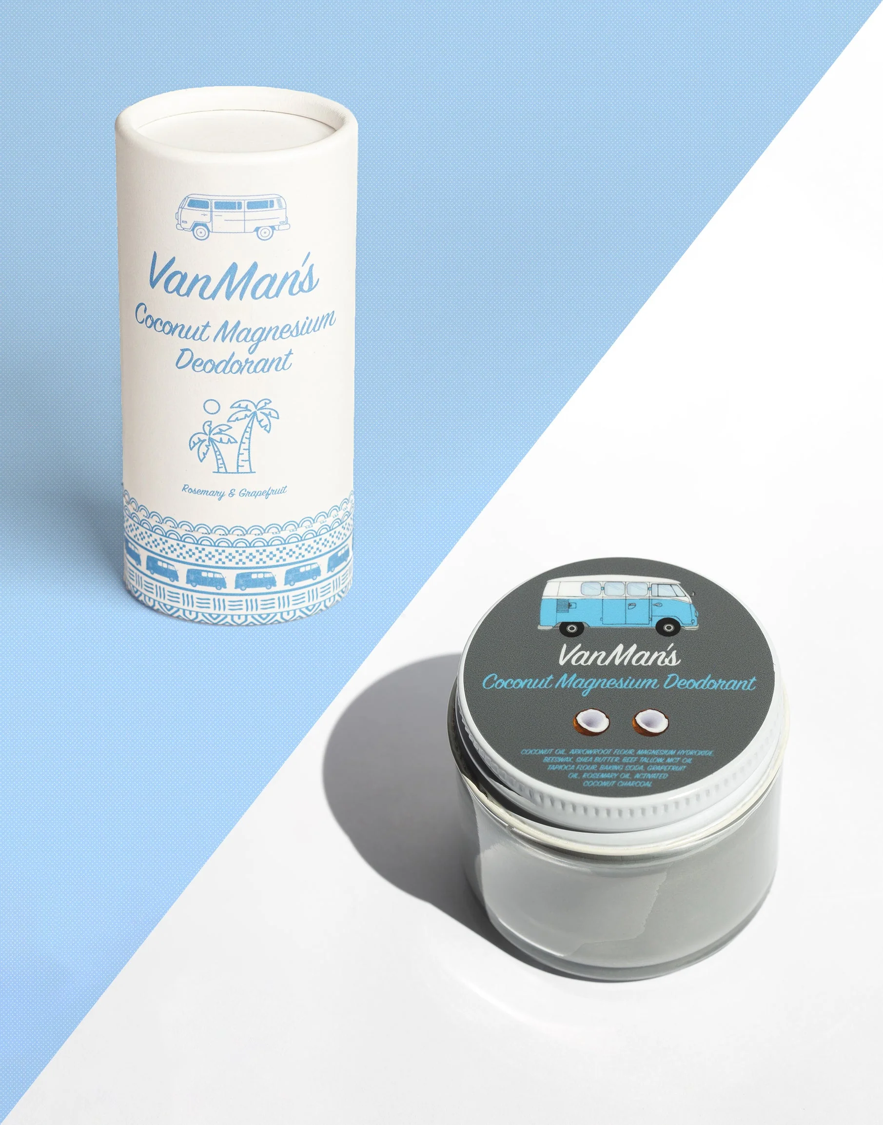 Safe VanMan's Coconut Magnesium Deodorant - 2 oz Easy-to-Use
