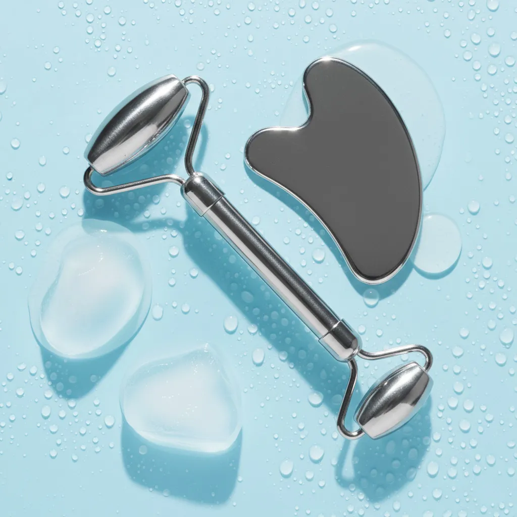 Natural Stainless Steel Roller and Gua Sha Consistent