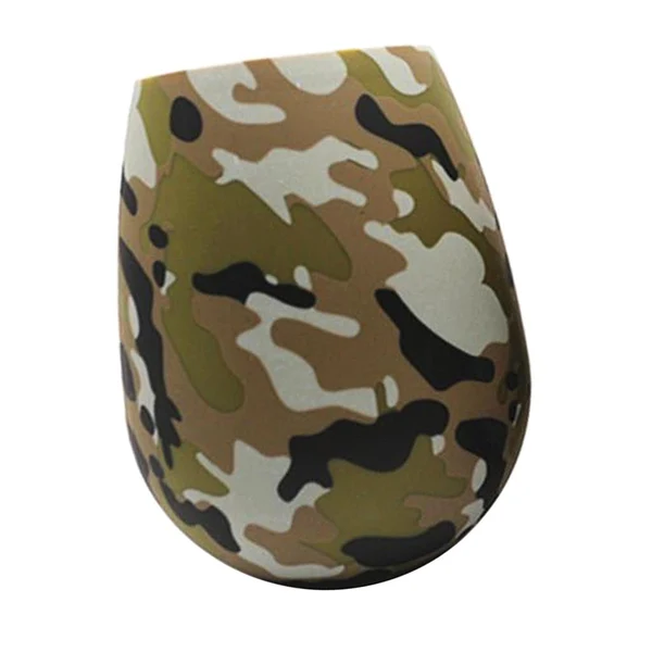 Traditional Maxbell Portable Folding Cup Soft Silicone Water Red Wine Cup Army Green Camouflage Pure