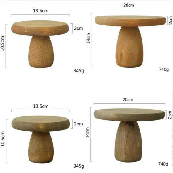Lightweight Maxbell Wood Cake Stand Wedding Cake Fondant Display Plate Photography Prop Coffee S Responsible