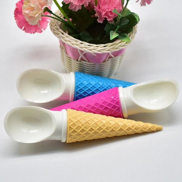 Stylish Maxbell Multifunction Ice Cream Spoon Kitchen Scoop Fruit Watermelon Spoon Blue Functional