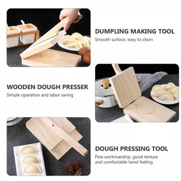 Traditional Maxbell Dough Press Chinese Dumpling Presser Gyoza Pizza Maker Gadget Pressing Tool Safe