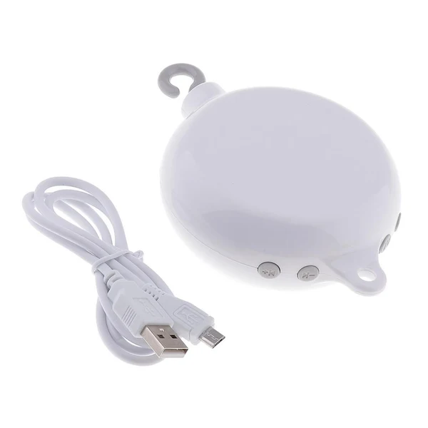 Certified Maxbell Intelligent Rotating Card Music Box Bed Ring Plug-in TF Card Pure