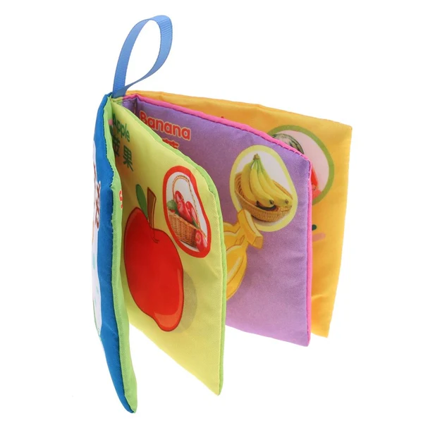 Unique Maxbell Baby Intelligence Development Cloth Cognize Book with Sound Fruits High-Performance