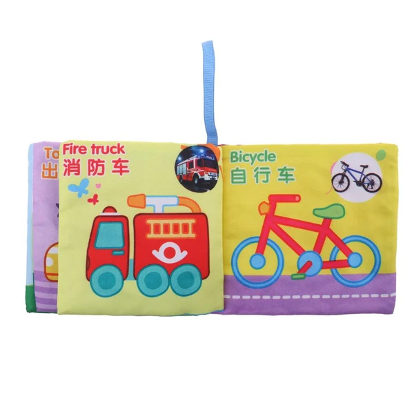 Responsible Maxbell Baby Intelligence Development Cloth Cognize Book with Sound Traffic Tools Genuine