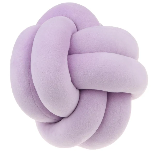 Fast Maxbell Soft Knot Cushion Ball Home Sofa Baby Sleep Throw Pillows Decoration Purple Practical