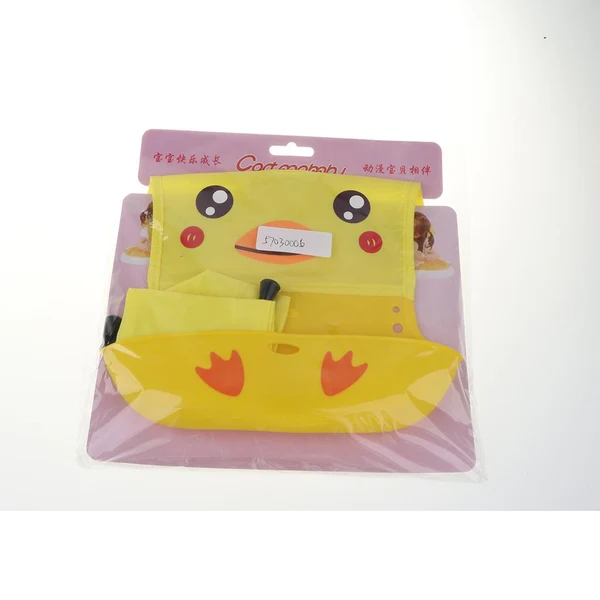 High-Quality Maxbell Waterproof Silicone Bib Soft Baby Bibs Easily Wipes Clean Yellow Duck Fine Crafted