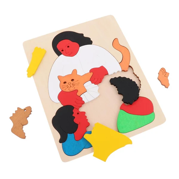 Safe Maxbell 3D Wooden Puzzle Jigsaw Toys for Children Baby Developmental Toy Family Eco-Friendly