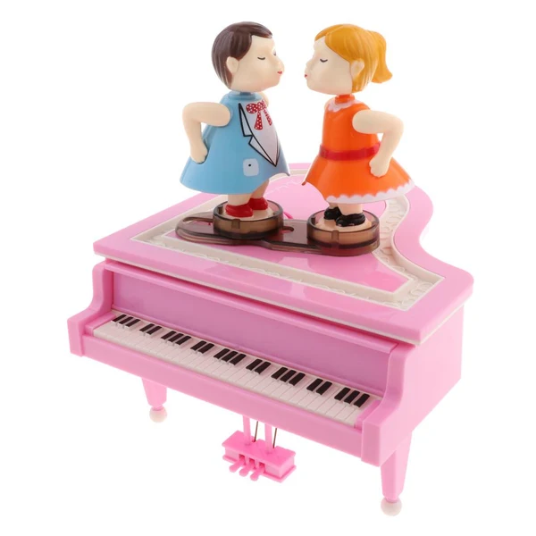 Organic Maxbell Piano Shape Music Box Kids Entertainment Musical Toy Birthday Gift Pink Trendy