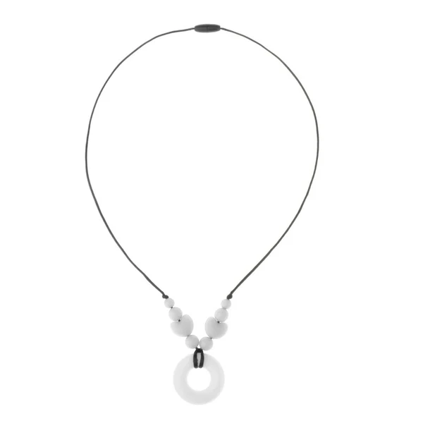 Verified Maxbell Neonatal Toys with Baby Molars Necklace Great Gift for Baby white Fashionable