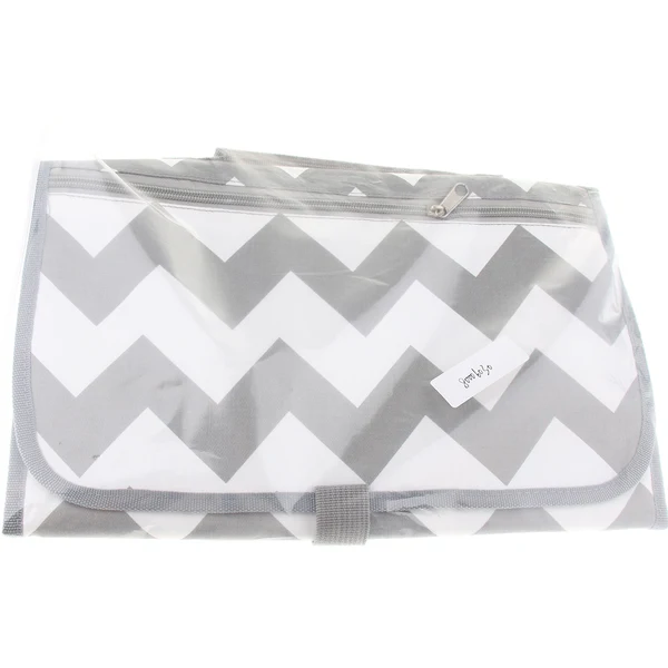 Authentic Maxbell Baby Changing Mat Portable Clutch Diaper Change Pad Station Grey Wave Practical