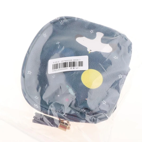Original Design Maxbell Cute Mini PU Leather Coin Bag Change Purse Wallet Key Pouch Women Girls Navy Blue World-Class