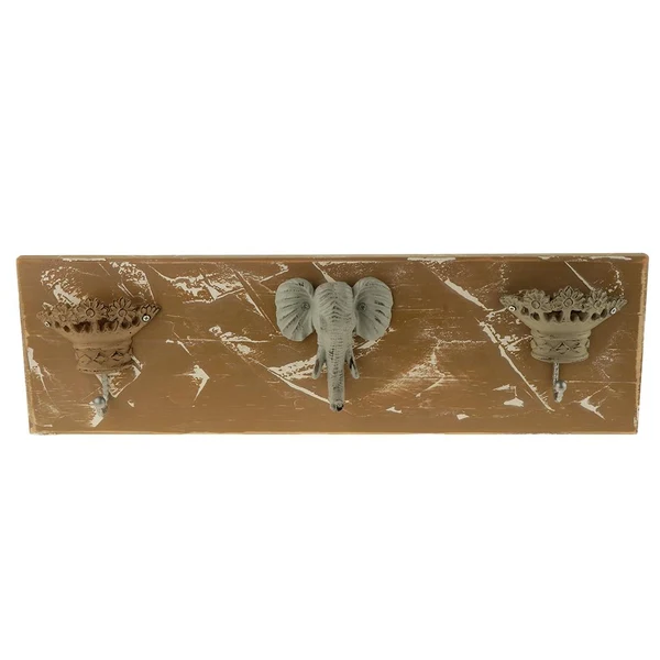 Outstanding Maxbell Creative Elephant Design Wooden Coat Hooks Decorative Clothes Hangers Secure