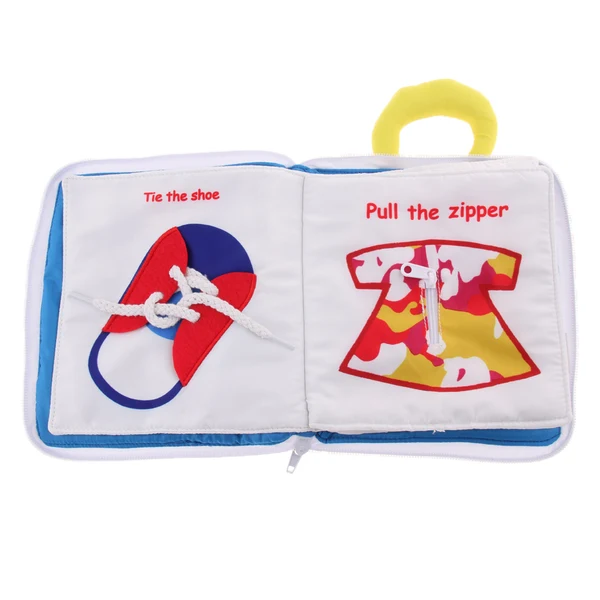 Effective Maxbell Soft Baby Books Touch and Feel Cloth Book 3D Books Fabric Activity for Baby Toddler Learning to Sensory Book、Life Skill Boys and Girls High-Grade
