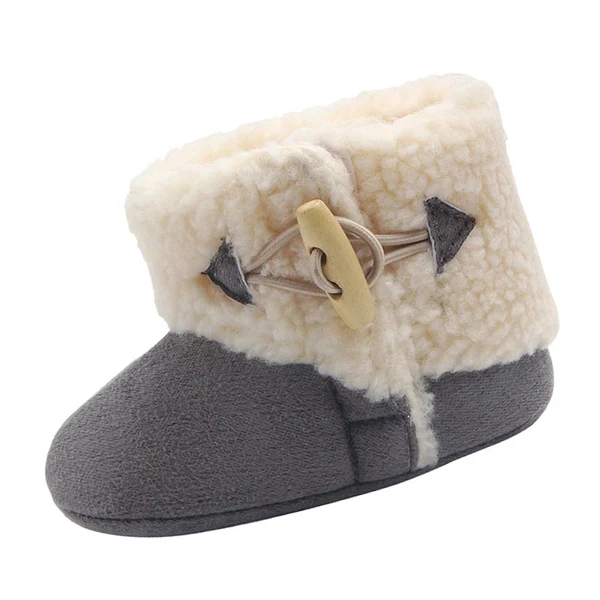 Powerful Maxbell Baby Boots Sneakers Soft Crib Pram Shoes Prewalker 3-6Months Grey Elegant
