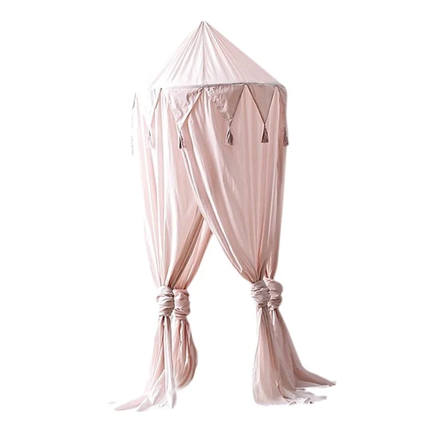 Healthy Maxbell Kids Bed Canopy Net Indoor Play Tent Hanging House Reading Nook Canvas Pink Crafted